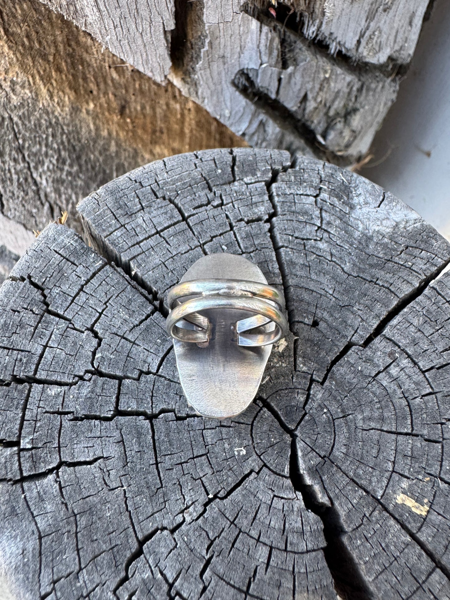 Coffin-Shaped Billiard Ball Scrap Ring