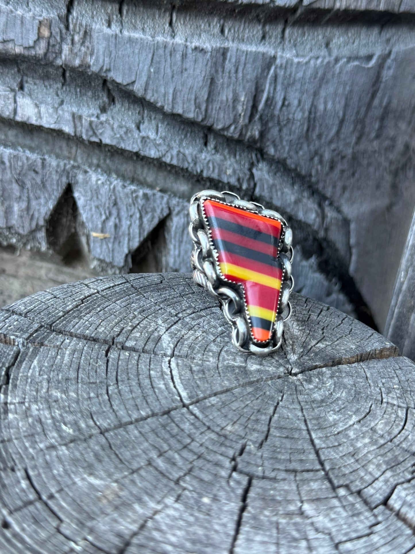 Serape Bolt Ring