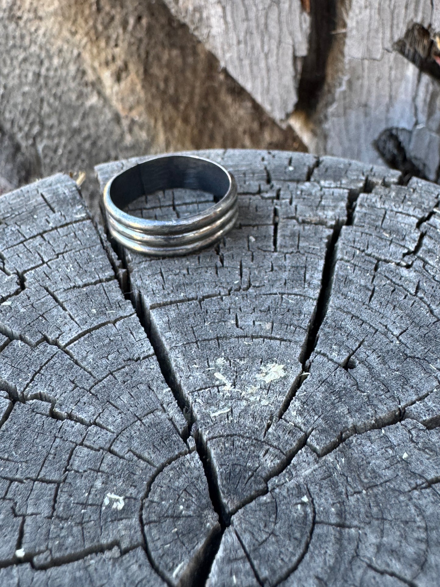 Sterling Silver Triple Band Stacker Ring