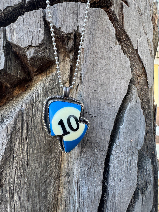 “10” Billiard Ball Chunky Bolt Necklace