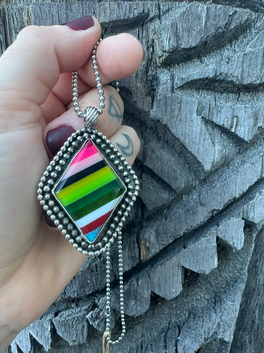Large Serape Statement Necklace