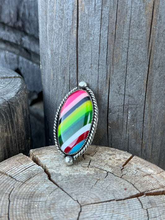 Large, Bold Oval Serape Ring