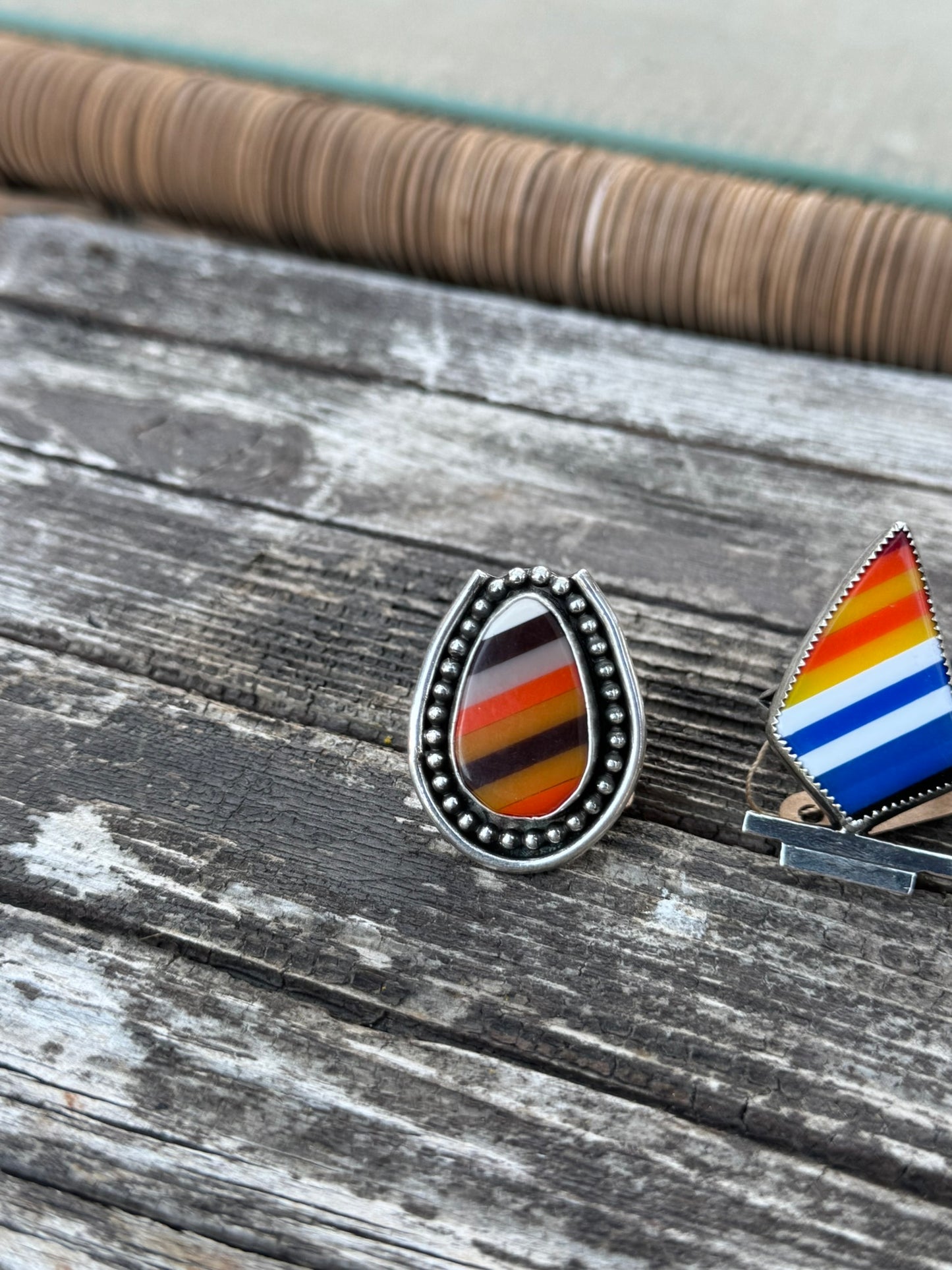 Oval Serape Statement Ring