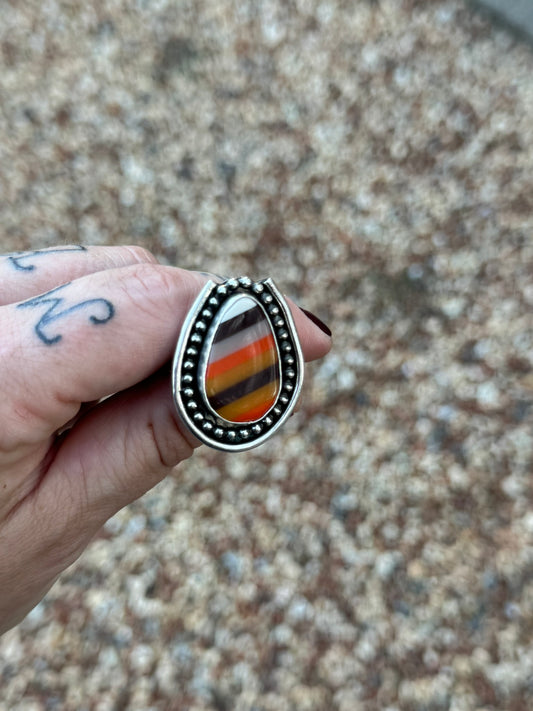Oval Serape Statement Ring